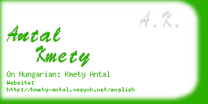 antal kmety business card